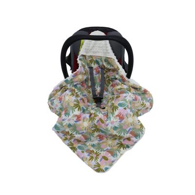 China 10pcs MOQ China Manufacture Double Layers Stroller Non-Toxic Hooded Reversible Machine Washable Car Seat Envelope For Kids Adults for sale