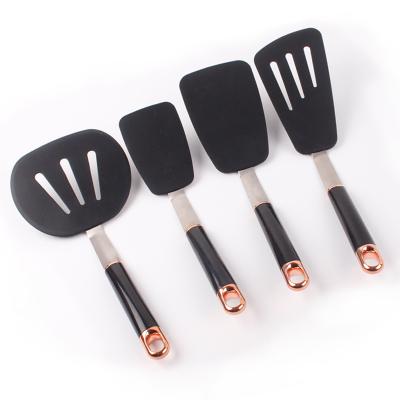 China Sustainable New Products 4pcs High Quality Silicone Kitchen Utensils Cooking Spatular Tools Set for sale