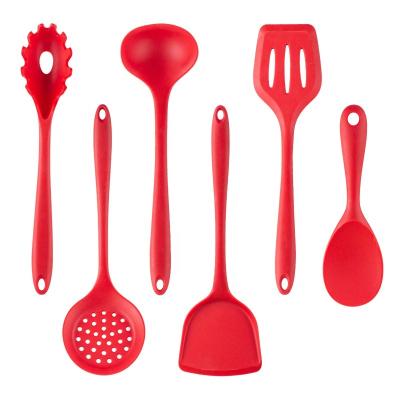 China Viable Best Selling Amazon 6pcs Kitchen Accessories Silicone Kitchenware Cookware Set for sale