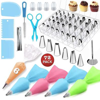 China Sustainable Complete 72pcs Kids Cake Decorating Baking Set for sale