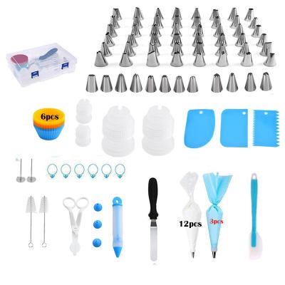 China Factory Wholesale 102 Pcs Stainless Steel Viable Pastry Decoration Baking Tools Nozzles Set for sale