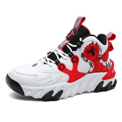 China New Anti - TREE Color Flat With Thick Bottom Shock Absorption Wear - Proof Tongue Walking Basketball Shoes for sale