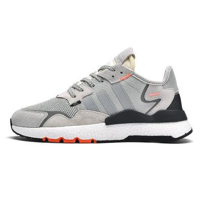 China Fashion trend wholesale in the new high-quality Nightcrawler fashion men's and women's stock three-bar mesh non-slip sports sneakers for sale