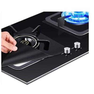 China Heat Resistance Good Quality PTFE Gas Stove Protector Grill Mat Silver Stove Burner Mat for sale