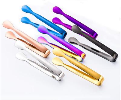 China 304 stainless steel wholesale price factory direct sales colorful 304 stainless steel ice block tongs for sale