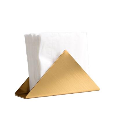 China Hot-selling High Quality Brass Family Table Decoration Table Napkin Solid Brass Holder for sale