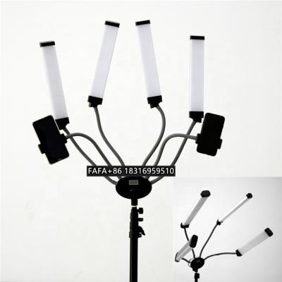 China Two Color Stepless Dimming Light Shine Beauty Photography Four Arms 96W 640pcs SMD LED Fill Light MEIYIXIN FX-800II For Tiktok Youtube Video Light for sale