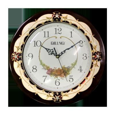 China Southeaste Antique Modern Style Decor 14In Asia Plastic Wall Clock Die Wanduhr For Living Room Home Decor for sale