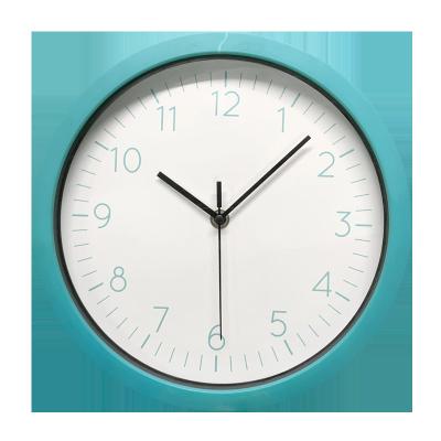 China Antique Style 10In Look Like Wood Grain Deep Framed Plastic Home Die Wanduhr White Decor Wall Clock Clock for sale