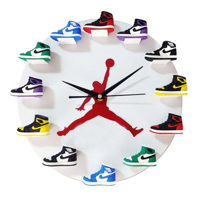 China Airjordan sneaker aj antique clock wall clock style creative shoes model Clock Die Wanduhr for sale