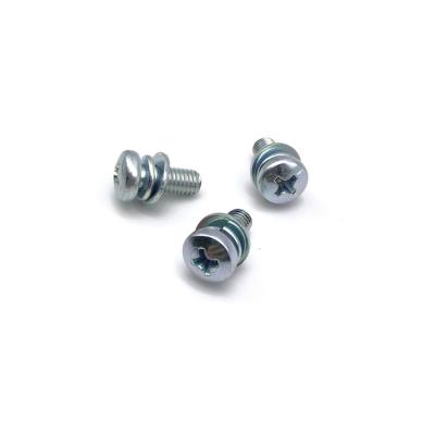 China Pan Hot Selling Cross Recessed Full Steel Galvanized Machine Screw Wire Pan Head for sale