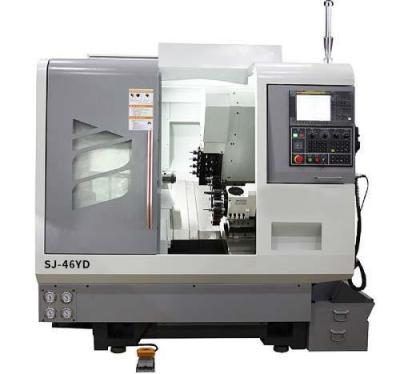 中国 シングルツールホルダー CNC lathes Sj-46yd CNCターニングフレッシングセンター lathes FANUC 販売のため