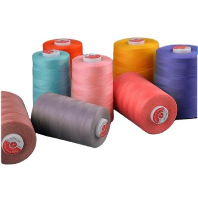 China Abrasion-resistant 12s/2 105tex 30tickets poly fly core poly spun sewing thread for sale