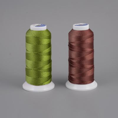 China Abrasion Resistance 1050D/3 Tex350 Tickets9 100%Polyester Filament Sewing Thread for sale