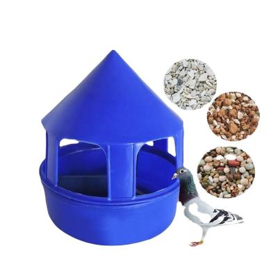 China Easy Cleaning Plastic Blue Chicken Pigeon Food Feeders for sale