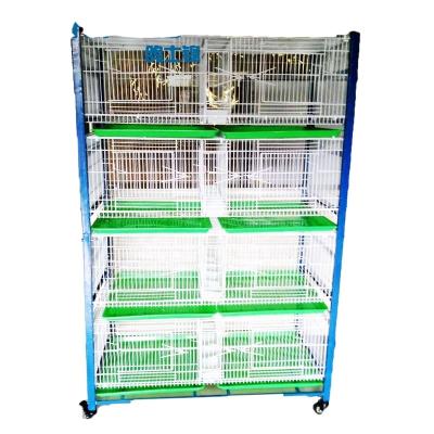 China Sustainable Cheap Layer Cages Fotable Stainless Steel Pigeon Breeding Cages for sale