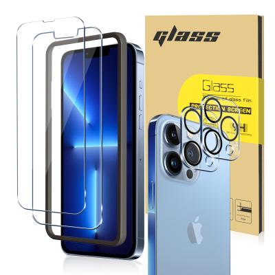 China 2pcs Cell Phone Protective Glass Screen For iPhone 13 12 11 pro Max XS XR 7 8 Plus Full Cover Tempered Glass Screen Protector for sale