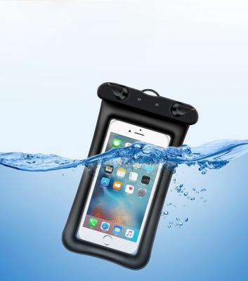 China Universal Waterproof Airbag Floating Surfing PVC Beach Case Bag Pouch Phone Diving Skiing Waterproof Case For Mobile Phone for sale