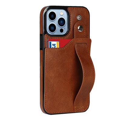 China Shockproof For Fe S21 Slim Leather Case Phone PU Cell Phone Case Retro Vintage Leather Cover For Galaxy S21 S20 NOTE 20 A82 A72 5G for sale