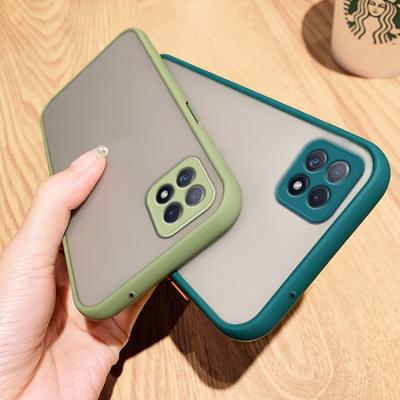 China Colorful Shockproof Soft Silicone Cell Phone Anti-drop Frosted Protective Phone Case For oppo A11 oppoA8 realme7 realmeV15 realme6 for sale