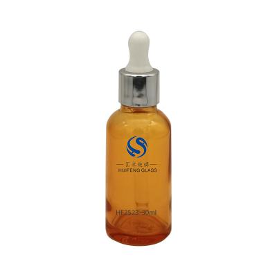 China Essential Oil Factory Price Lotion Bottle Glass Essence Bottle Organic Cosmetic Water Essence Bottle for sale