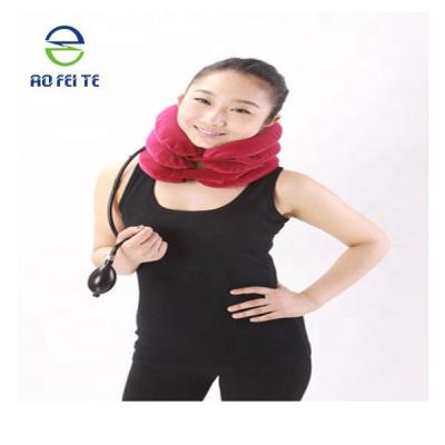 China Comfortable Inflatable Cervical Vertebra Support Neck Traction Device For Pain Relief for sale