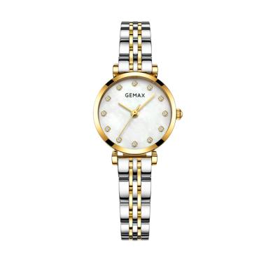 China Luxury Day/Date Fashion Lady Stainless Steel Women Quartz Watch Fashion Women Quartz Watch for sale