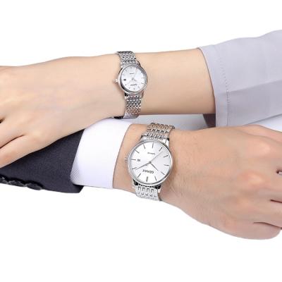 China Day/Date High Quality Mechanical Stainless Steel Lover's Watches Quartz Couple Watches OEM Watches For Men And Women for sale