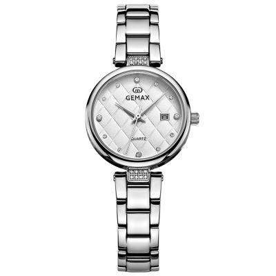 China Automatic date ladies wristwatches alloy case women crystal watches for wholesale for sale