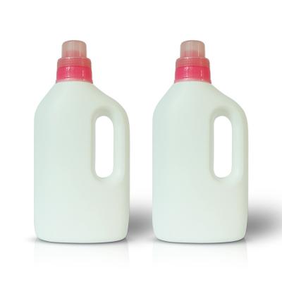 China Factory Wholesale Household Products 1000ml Laundry Detergent Plastic Bottle White Empty PE Plastic Bottles For Fabric Softeners Bleaches for sale