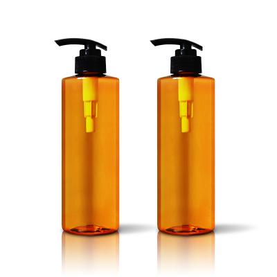 China Cosmetic High Grade Shampoo PET Lotion Bottle Shaped Chemical Daily Supply Bottle 300ml for sale