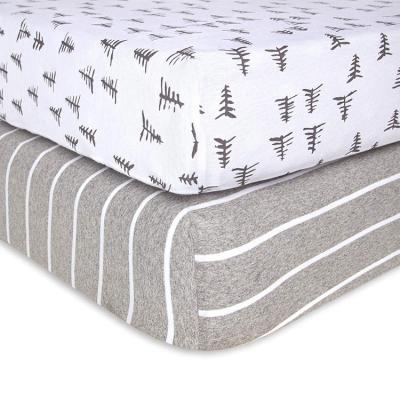 China Anti-pilling 100% cotton standard 28 x 52 inch crib toddler sheet for boys and girls for sale