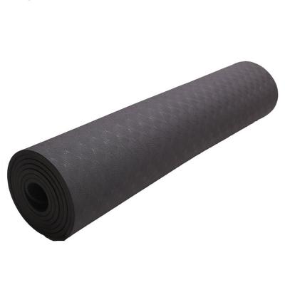 China Non Slip Yoga Mat 6mm Anti-Tear Exercise Black Yaga Thicker High Density Mat Non-Toxic/Non-Slip/Durable/Washable for sale