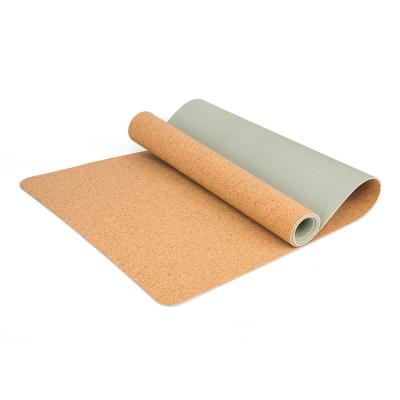 China Durable Exercise Soft Viable Cork Yoga Mats Highest Quality Cork Yoga Mats Eco-Friendly Natural Non-Slip Non-Toxic/Non-Slip/Durable/Washable for sale