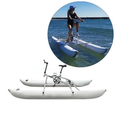 China New Design Lake Foldable And Portable Aqua Sports 1 Person Water Bike Bicycle For Sale for sale