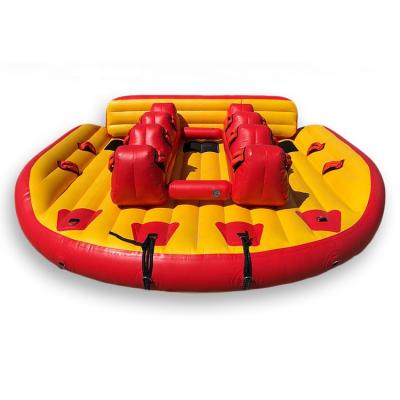 China Durable commercial pvc banana slider tube river tarpaulin inflatable towable boat with factory price for sale