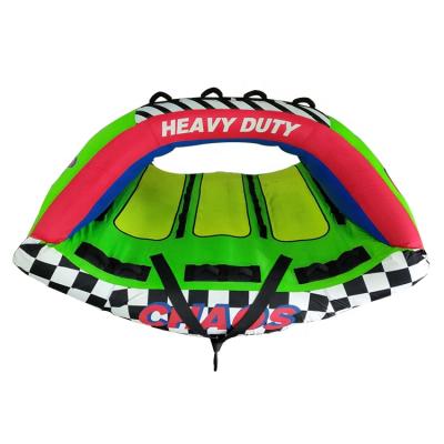 China Cheap Water Ski Inflatable PVC 3 Riders Towable Tube For Crazy Water Sports Person for sale