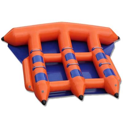 China Water Ski Durable 1 2 3 4 5 6 Rider Tarpaulin PVC Inflatable Flyfish Banana Boat for sale