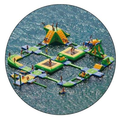 China River Used Large Commercial Aqua PVC Inflatable Floating Water Park With Factory Price for sale