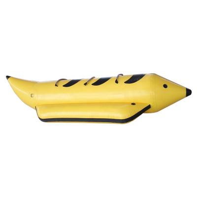 China Heavy Duty Water Ski PVC 3 Rider Inflatable Banana Tube Boat no MOQ for sale