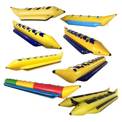 China Water Ski Best Price Tarpaulin 7 Rider Inflatable Banana Boat PVC For Adults And Kids for sale