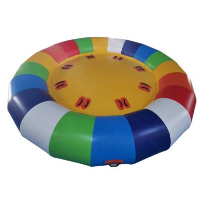 China River Good Quality Inflatable UFO Disco Boat Towable Toys For Rental for sale