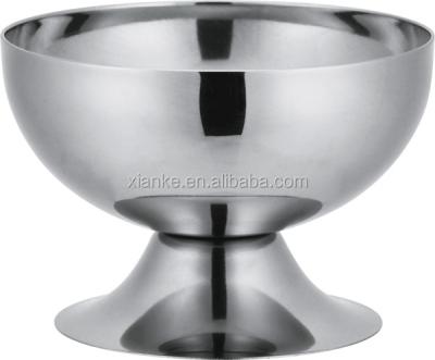 China Sustainable 5.5oz Stainless Steel Double Wall Ice Cream Cup Bowl for sale