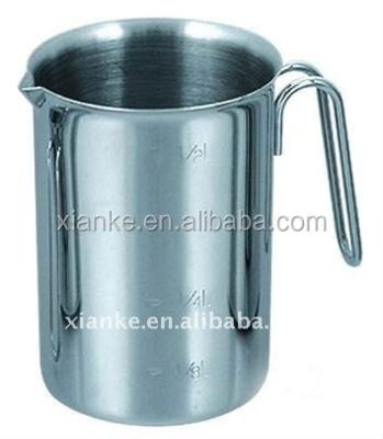 China Good Quality Sustainable Stainless Steel Water Mugs Measuring Cup With Handle for sale