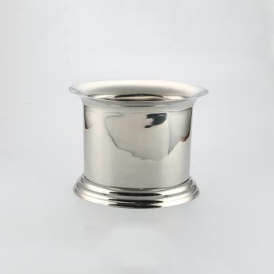 China Sustainable Unique Design Stainless Steel Double Insulated Ice Bucket Large Standing Wine Bucket for sale