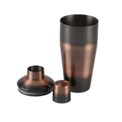 China Sustainable Professional Bar Accessories Machine Stainless Steel Copper Large Capacity Shaker Bottle for sale