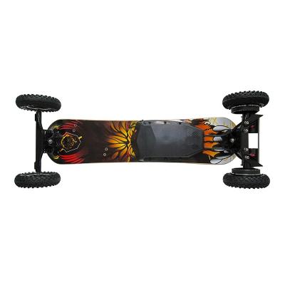 China Adult For USA Market Full 4 Wheels Skateboard Max Speed ​​40KM/H With Fish Remote Control Panel Electric Skateboard for sale