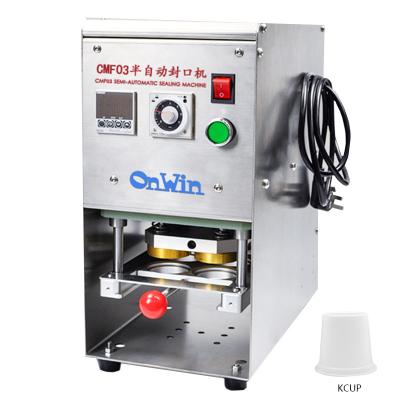 China Beverage Coffee Capsule Semi-automatic Sealing Machine Packaging Filling And Sealing Machine for sale