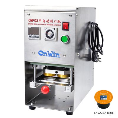 China Refillable Semi-automatic Semi-automatic Coffee Capsule Caffitaly Heat Sealing Machine for sale