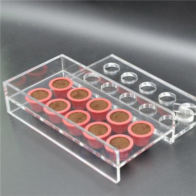 China Nespresso Viable Manual Coffee Capsule Filling Tool 10PCS Per Time Acrylic Filler for sale